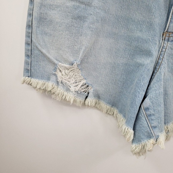 Universal Thread Highest Rise Shortie Shorts Womens 12 Cut Off Destructed Jean - Picture 2 of 13